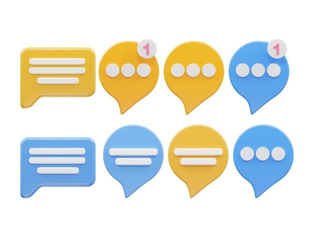 PSD message icon 3d rendering vector illustration transparent vector element