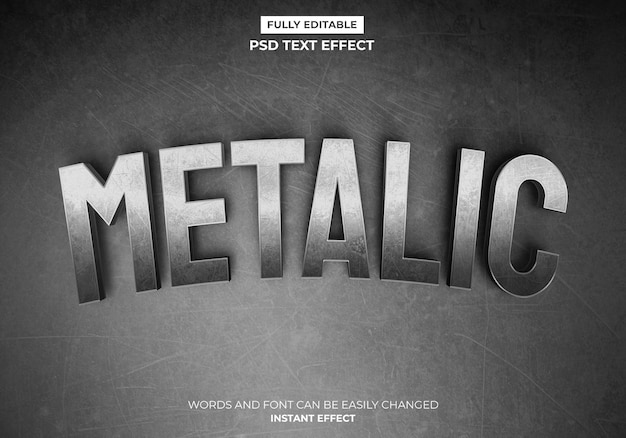 PSD metalic texteffect