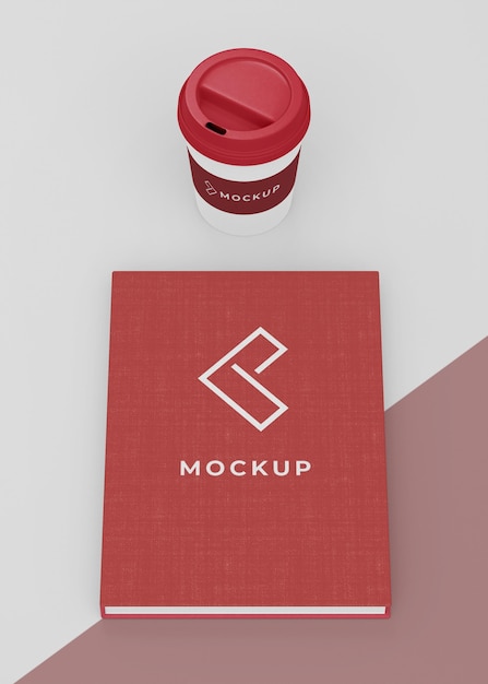 PSD minimal mock-up stationery composition