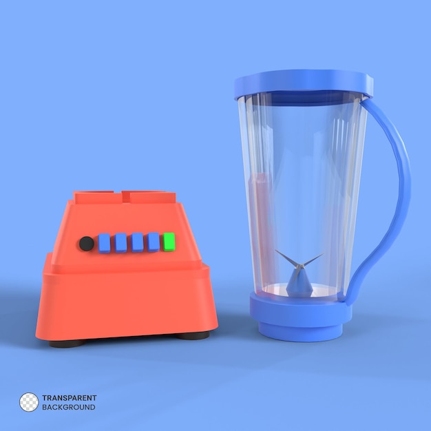 PSD mixer grinder icon isolated 3d render illustration