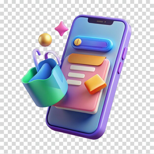 PSD mobile shopping app