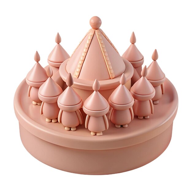 PSD a model of a small model of a small model of a temple