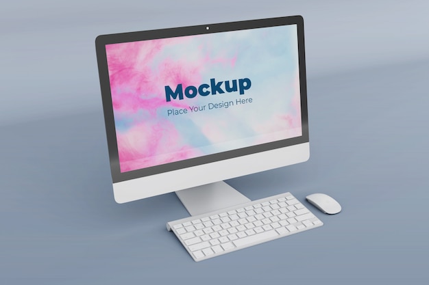 PSD modern computer mockup design template