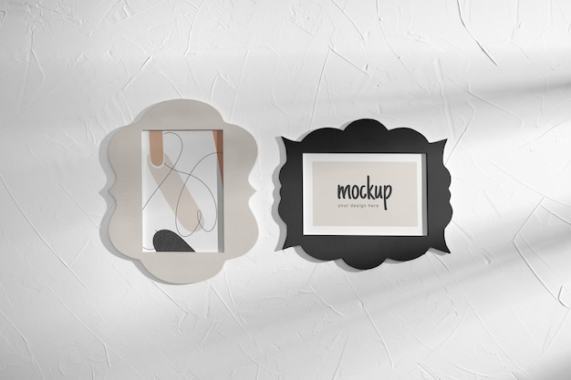 PSD modern frames design mockup