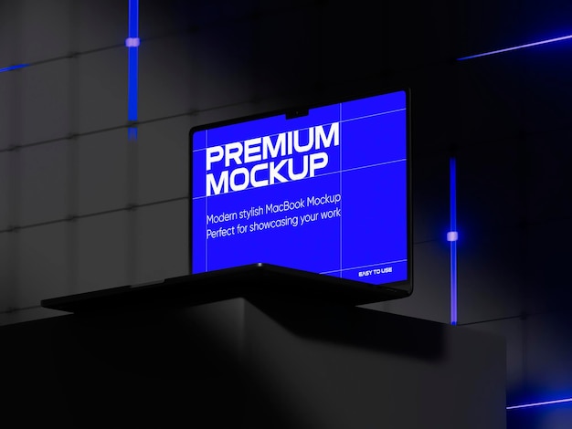 PSD modern laptop screen mockup