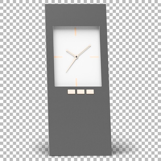 PSD a modern wall clock with a sleek design featuring a minimalistic face and three buttons