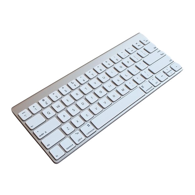 PSD a modern white keyboard with a sleek design