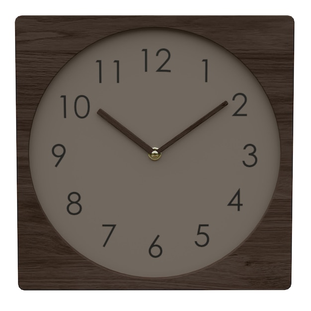 PSD modern wooden wall clock