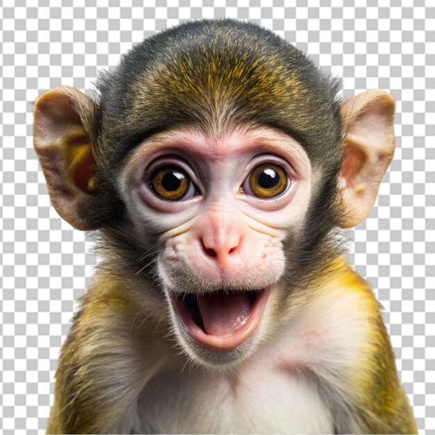 PSD monkey isolated on transparent background