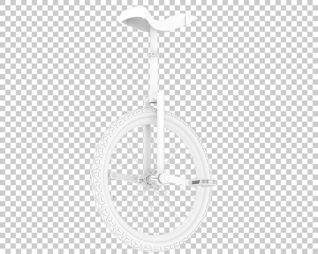 PSD monocycle isolated on transparent background 3d rendering illustration