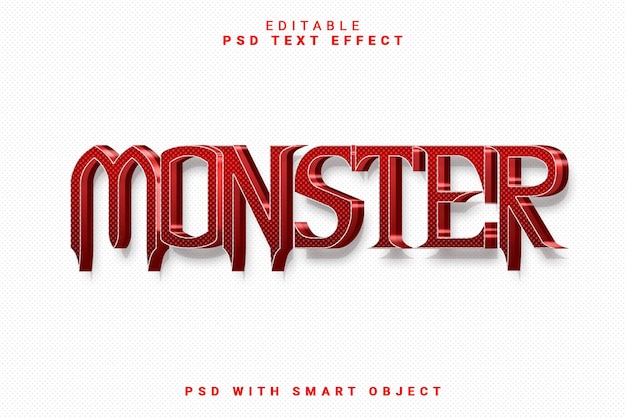 PSD monster 3d text effect