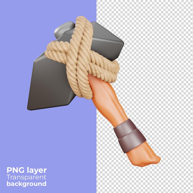 PSD monster isolated transparent 3d object without background