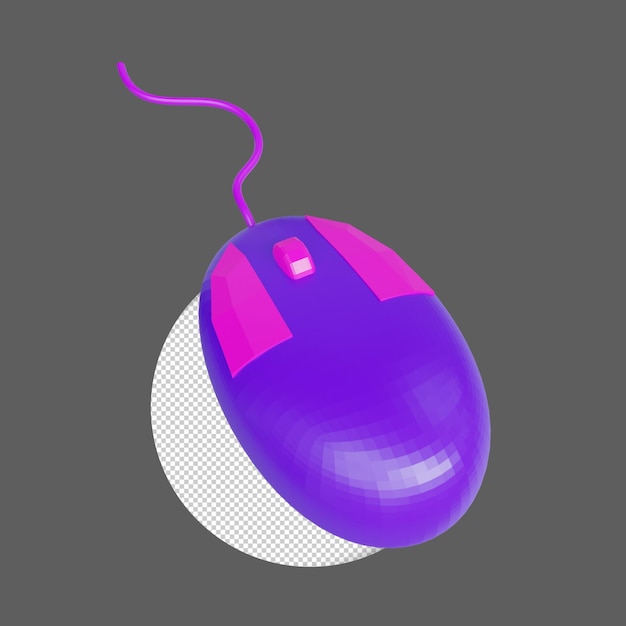 PSD mouse 3d render