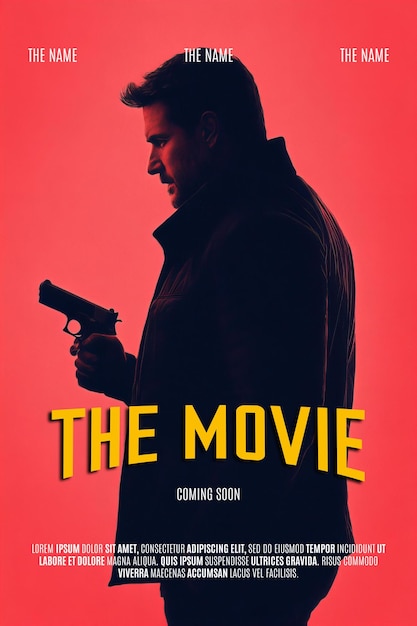 PSD movie poster psd template