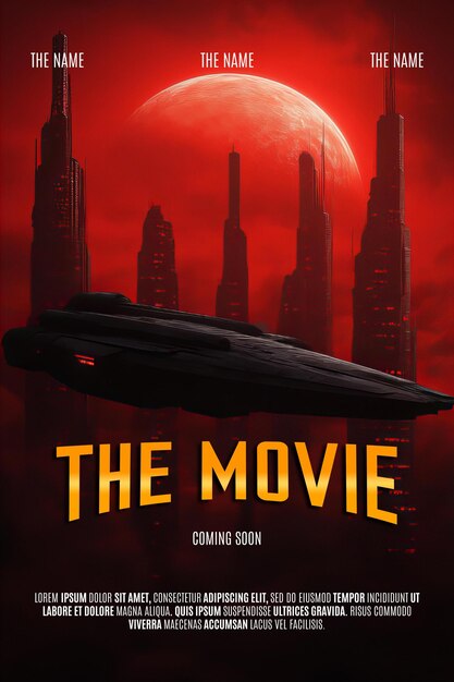 PSD movie poster psd template