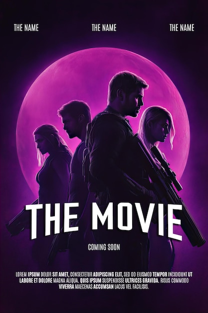 PSD movie poster psd template