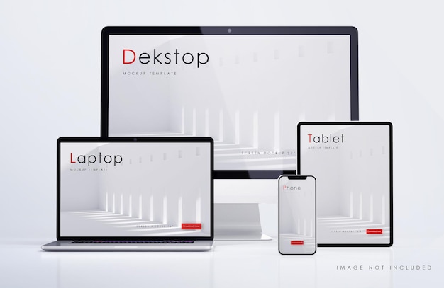 PSD multi device responsive mockup