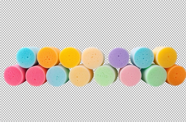 PSD multicolored makeup sponges blend colors effortlessly