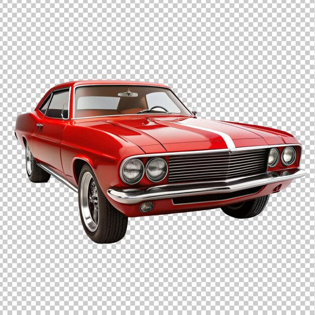 PSD muscle car classic red