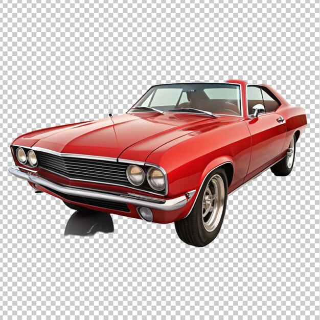 PSD muscle car classic red