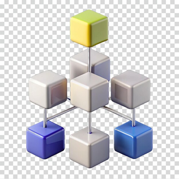 PSD network structure modular cube connection system