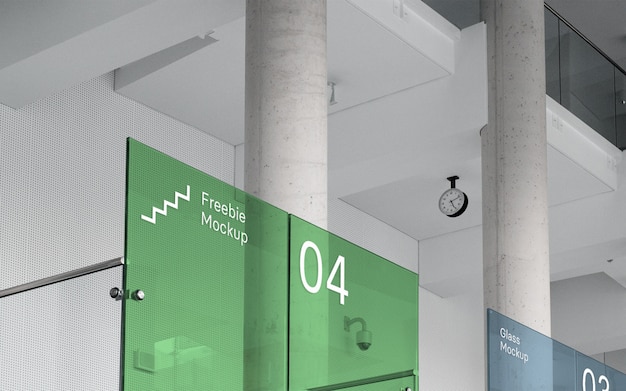 PSD office glass mockup