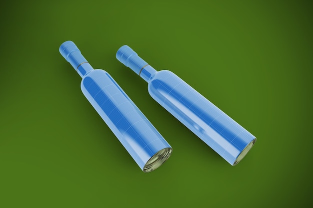 PSD olive oil bottle mockup