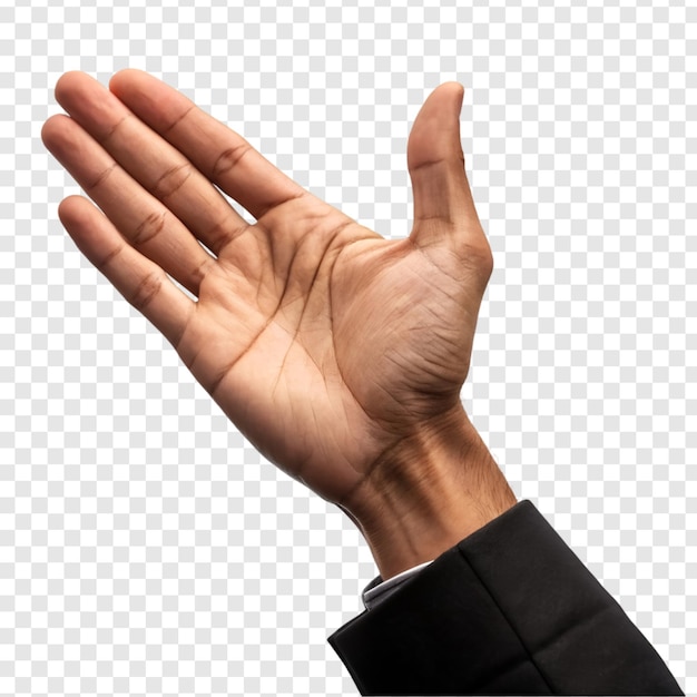 PSD open hand with thumb up