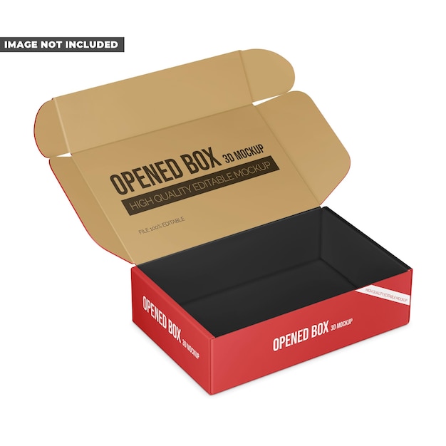 PSD opened box mockup