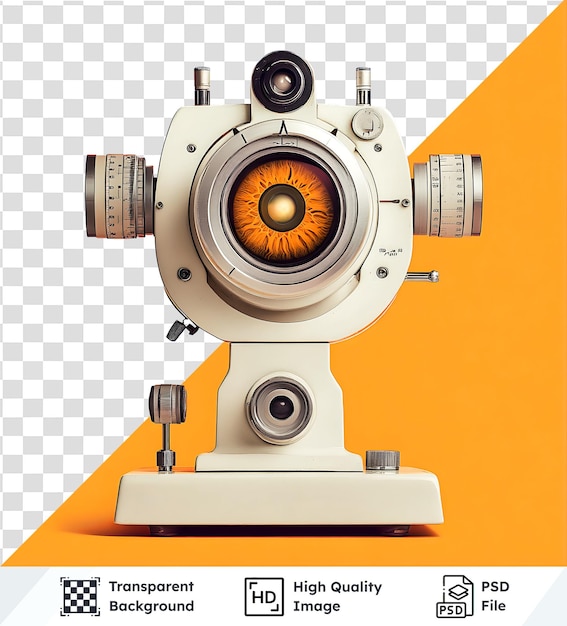 PSD optical device with transparent background