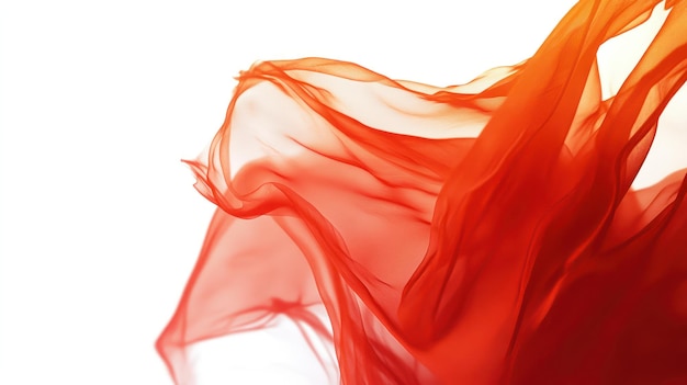 PSD orange fabric in motion