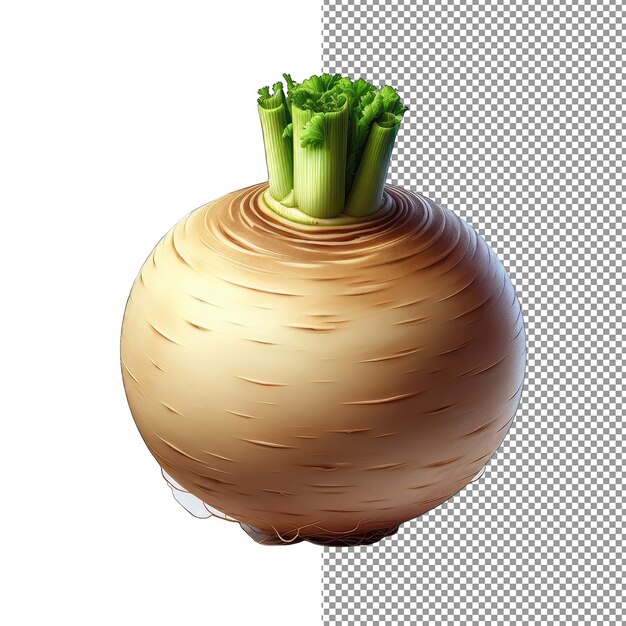 PSD organic turnip on whitepng