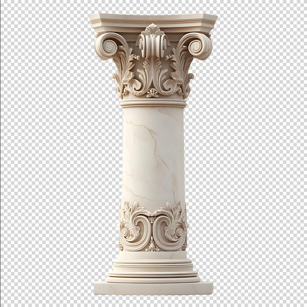 PSD ornate marble column