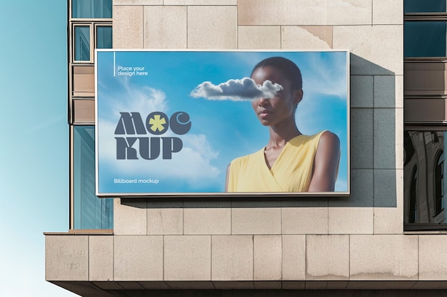 PSD outdoor city billboard mockup
