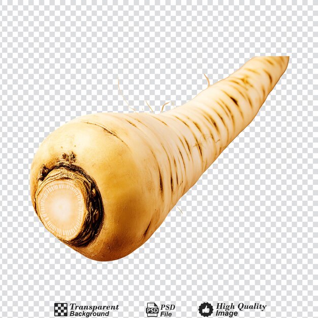 PSD parsnip isolated on transparent background