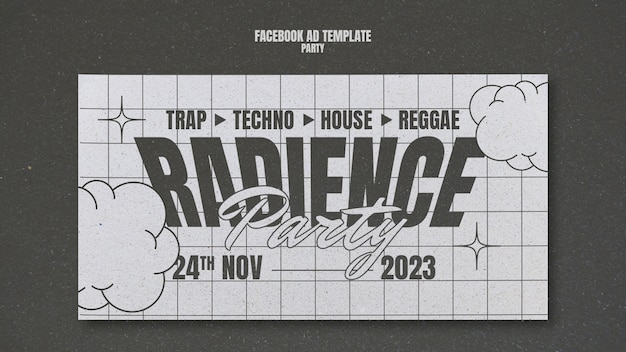 PSD party design template