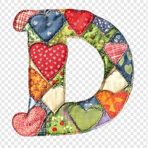 PSD patchwork letter d