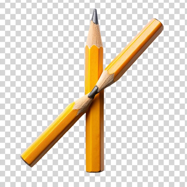 PSD pencil isolated on transparent background
