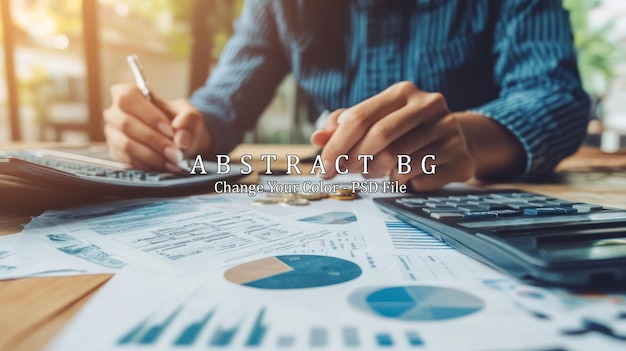 PSD person calculating finances