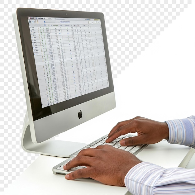 PSD a person is using a computer with the screen open