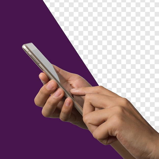 PSD person using a smartphone