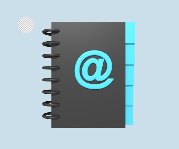 PSD personal email book icon