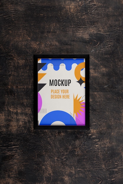 PSD photo frame mockup design