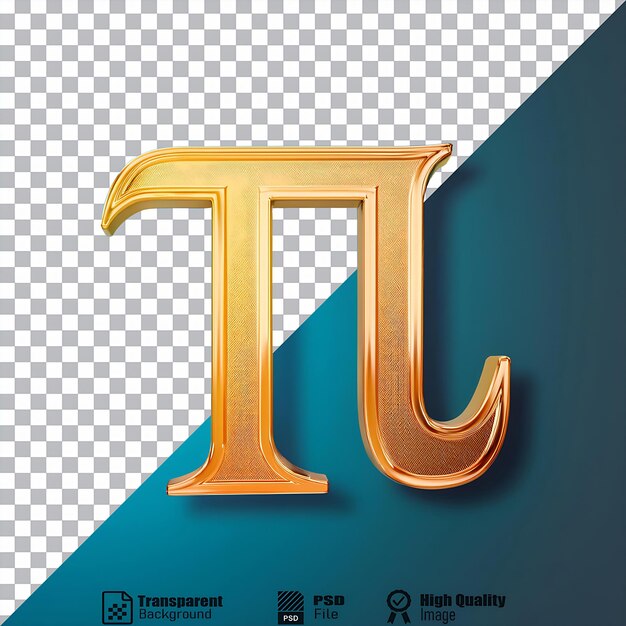 PSD pi symbol icon isolated