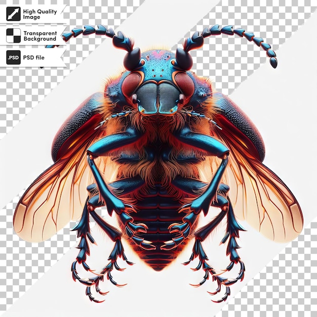 PSD a picture of a bug with a picture of a bug on it