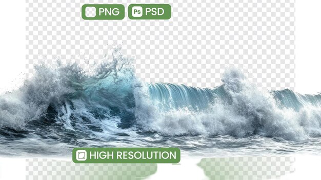 PSD a picture of a wave that has a picture of a wave breaking on it