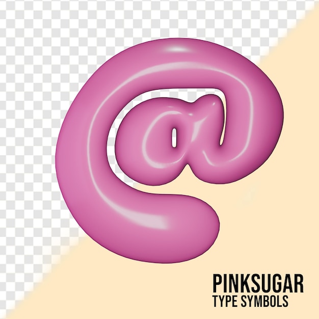 PSD pinksugar at symbol
