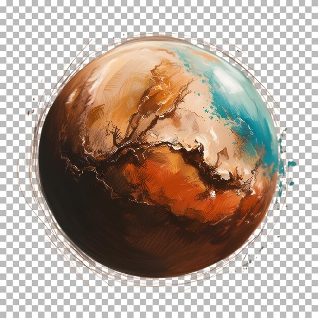 PSD a planet isolated transparent background