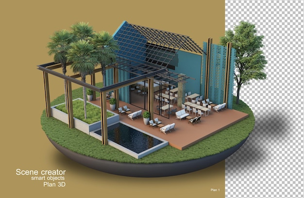 PSD plans for various architectural designs