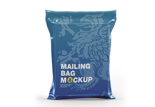 PSD plastic delivery bag mockup